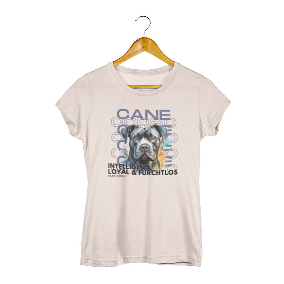 Damenshirt Motiv "Cane Corso" für Hundebesitzerinnen. Natur
