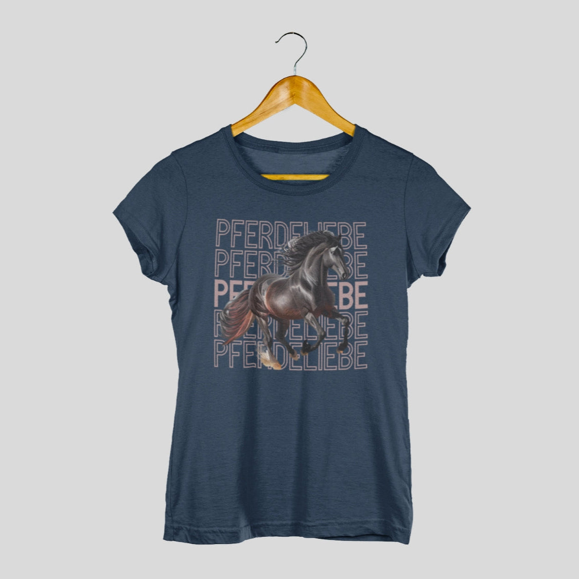 Damen Shirt Pferdeliebe mit Pferdemotiv für Reiterinnen für Pferdemädchen, Mädchen vintage Pferdemotiv, Pferdeshirt, Shirt mit Pferdemotiv 