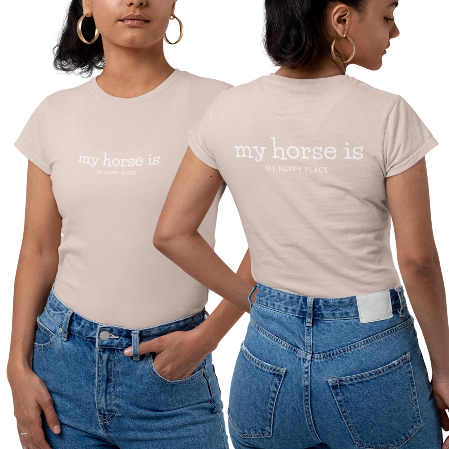 Damenshirt 'my horse is my happy place'