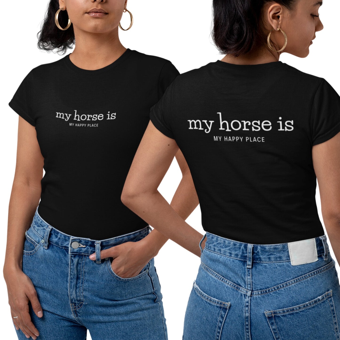 Damenshirt 'my horse is my happy place'