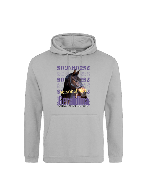 Soulhorse, personalisierter Pferde Hoodie Unisex