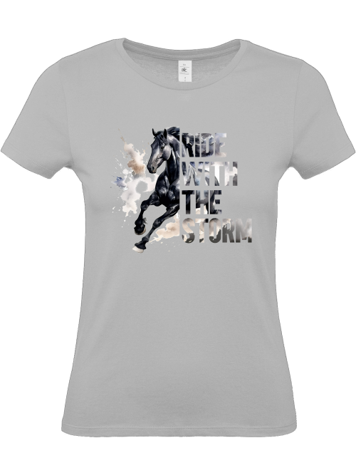 Damenshirt "ride with the storm" Reitshirt