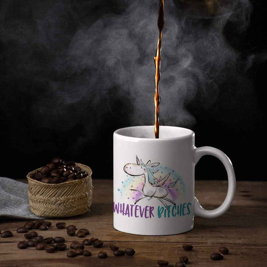 Keramiktasse Einhornmotiv - Einhorn Keramiktasse für Kaffeeliebhaber
