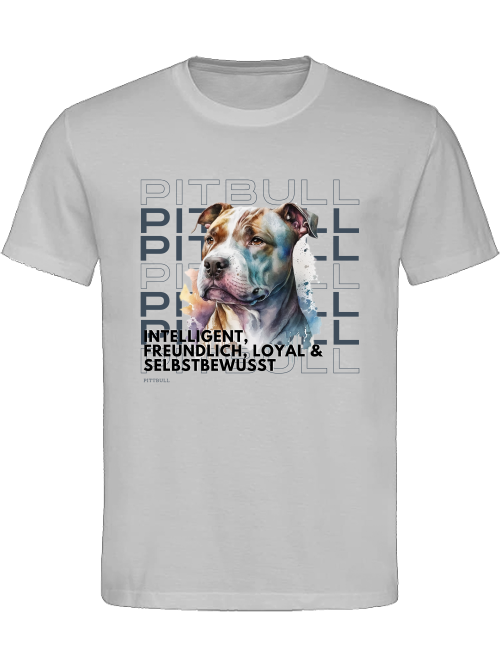 Pitbull Rasseportrait, Unisex T-Shirt