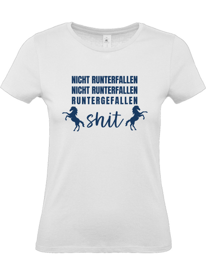 Reitershirt "nicht runterfallen" Damenshirt