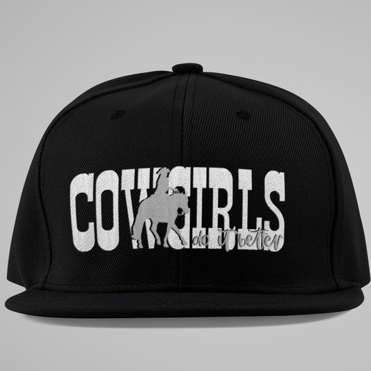 Snapback Cap "Cowgirls do it better"