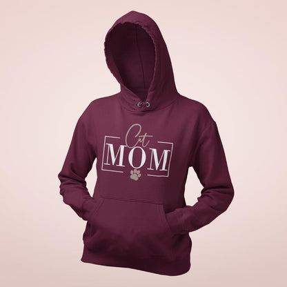 Damen-Hoodie „Cat Mom“ – Für echte Katzenliebhaberinnen