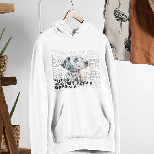 hoodie mit dalmatiner motiv, rasseportrait