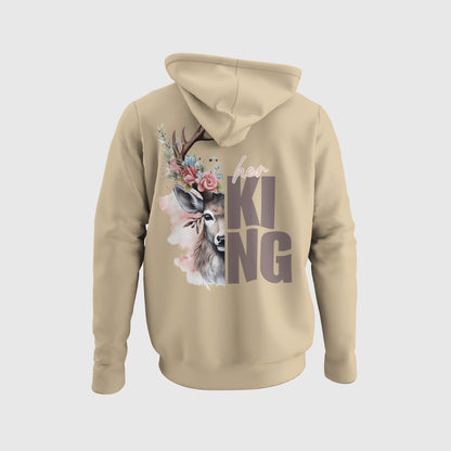 Pärchen Hoodies „His Queen & Her King“ für IHN