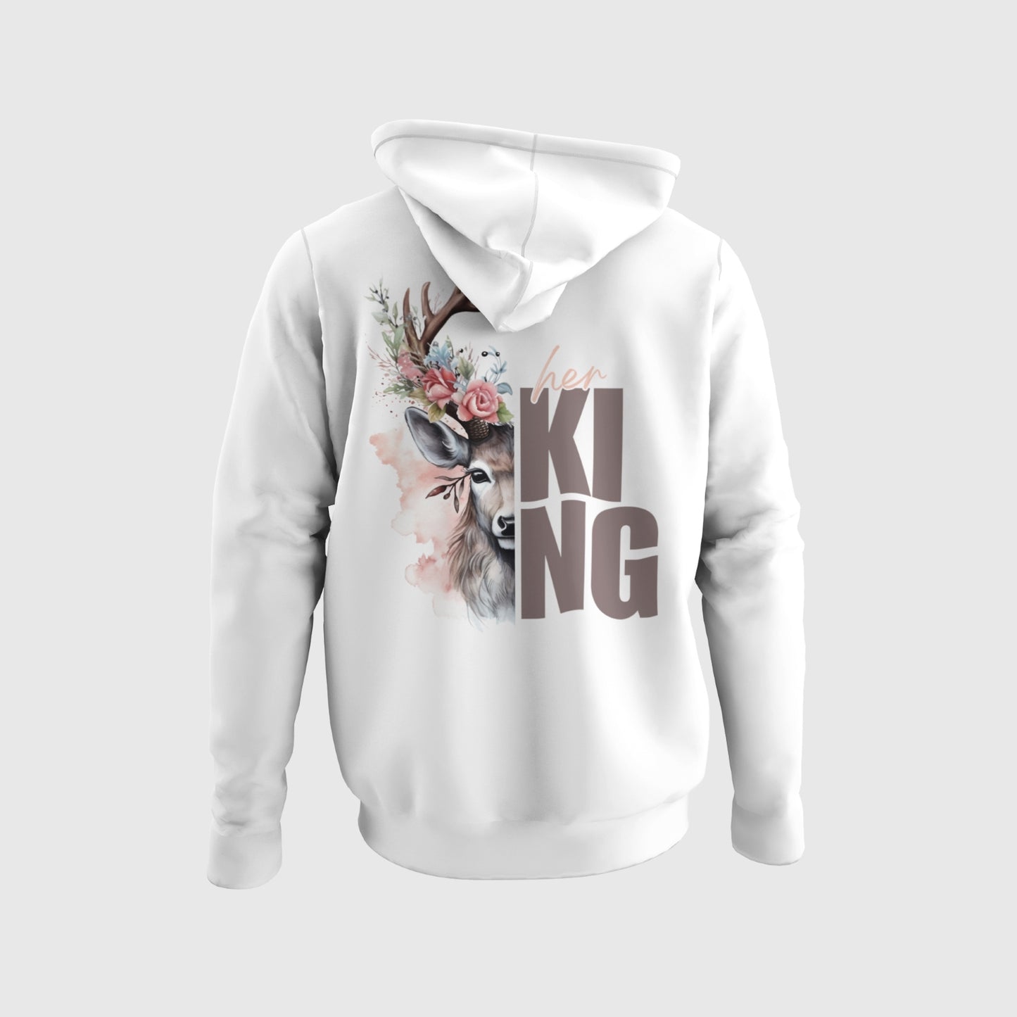 Pärchen Hoodies „His Queen & Her King“ für IHN