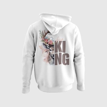 Pärchen Hoodies „His Queen & Her King“ für IHN