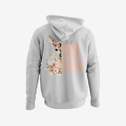 Pärchen Hoodies „His Queen & Her King“ für SIE