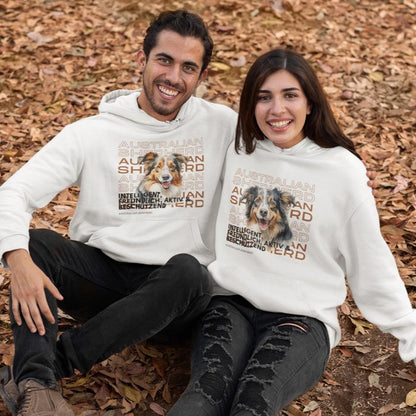 Hoodie mit Australian-Shepherd-Motiv – Heller oder Dunkler Felltyp