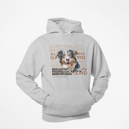 Hoodie mit Australian-Shepherd-Motiv – Heller oder Dunkler Felltyp