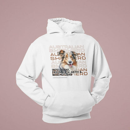 Hoodie mit Australian-Shepherd-Motiv – Heller oder Dunkler Felltyp