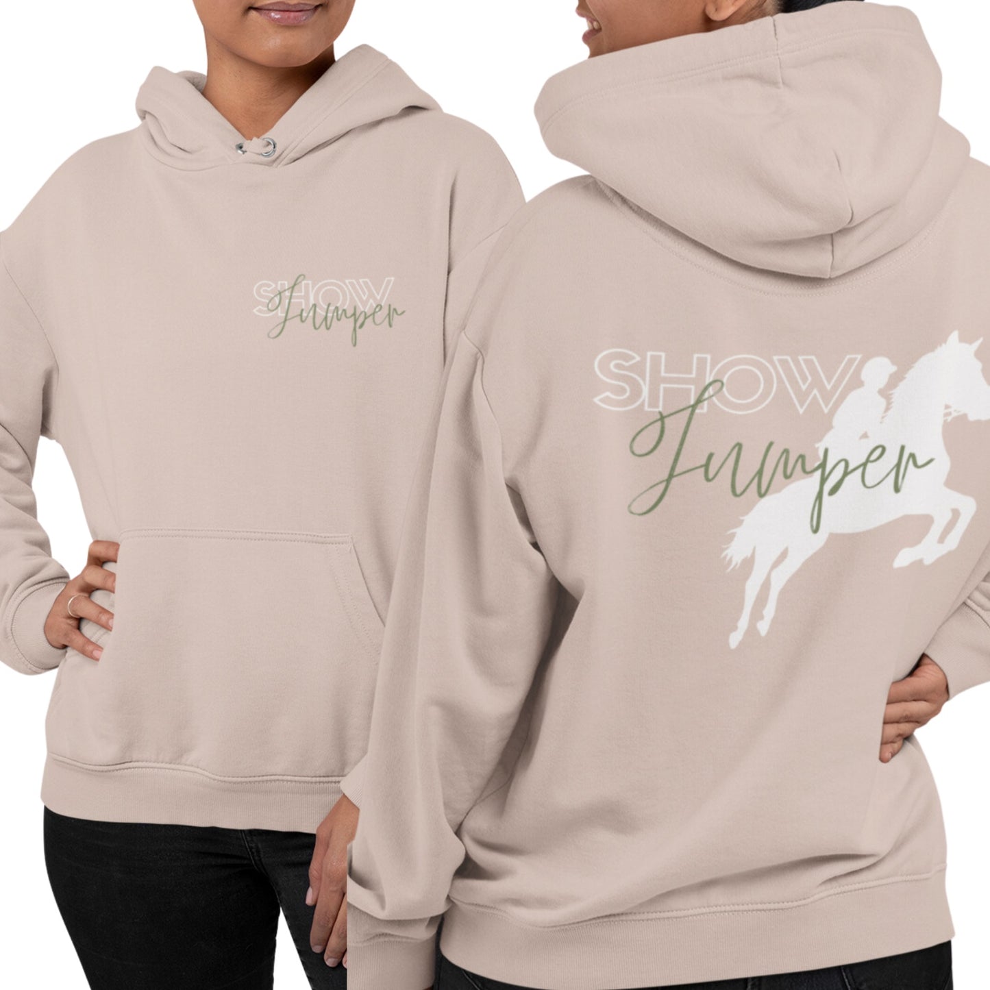 Hoodie für Springreiter/innen Aufdruck 'Showjumper'
Dein neuer Stallpulli für Ausritte, die nächste Reitstunde aber auch deine Freizeit, weil dieser Hoodie echt schick ist