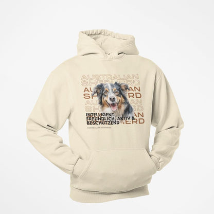 Hoodie mit Australian-Shepherd-Motiv – Heller oder Dunkler Felltyp