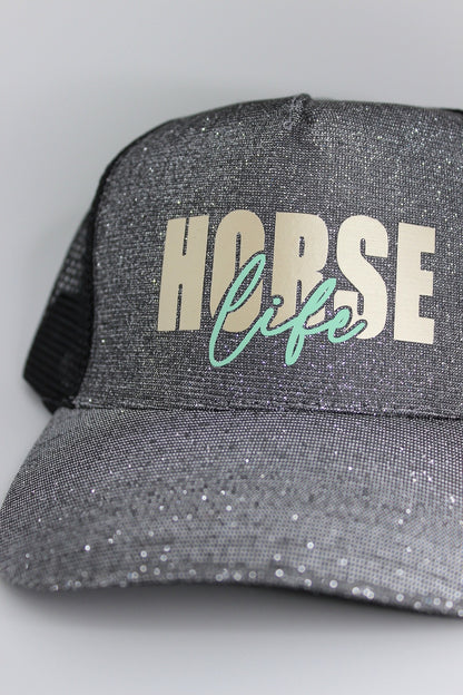 horse life glitzer cap für reiter, unisex