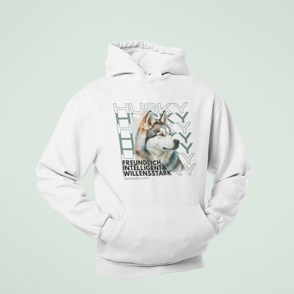 Husky Motiv auf Hoodie