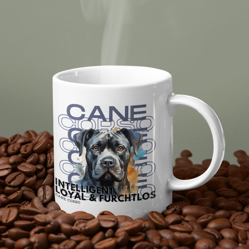 Keramiktasse Hundemotiv "Cane Corso", die perfekte Geschenkidee für Hundebesitzer.