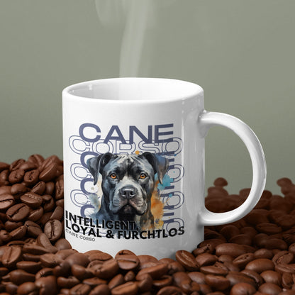 Keramiktasse Hundemotiv "Cane Corso", die perfekte Geschenkidee für Hundebesitzer.