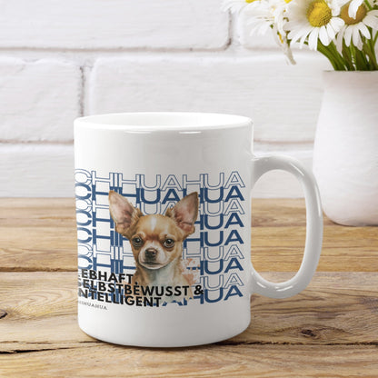 Keramiktasse mit Chihuahua Motiv für Hundebesitzer