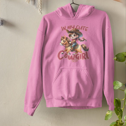 Kinder Hoodie "in my cute Cowgirl Era" Mädchen Pullover Pferde