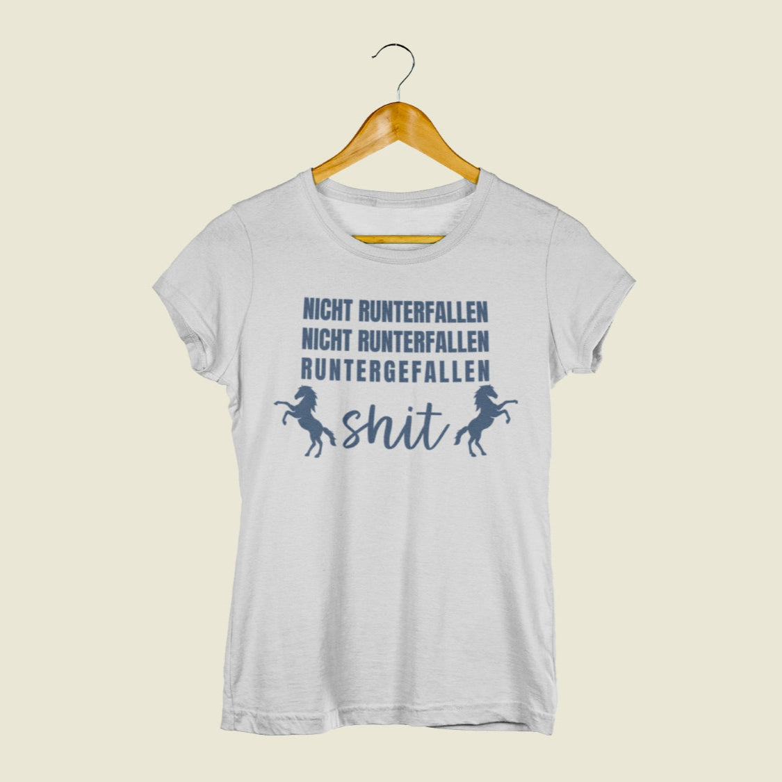 Reitershirt "nicht runterfallen" Damenshirt