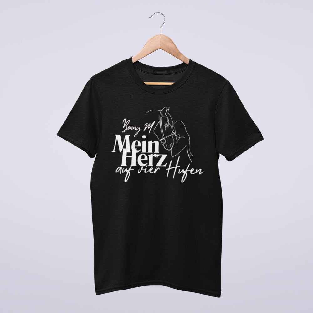 Pferdeshirt 'Mein Herz auf vier Hufen' personalisiert Unisex