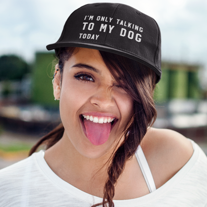 Snapback Cap für Hundefreunde, Statement Cap für Hundebesitzer, Team Cap Hundeliebe , witzige Cap für Hundebesitzer die nicht so gerne angequatscht werden wollen