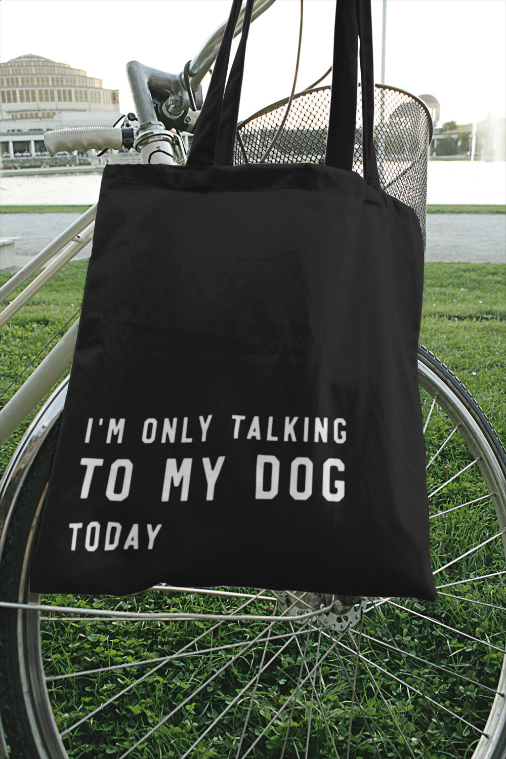 Stoffbeutel für Hundebesitzer "only talking to my dog"