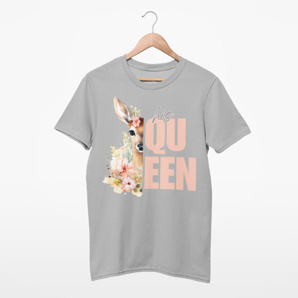 Pärchen T-Shirts „His Queen & Her King“ für SIE