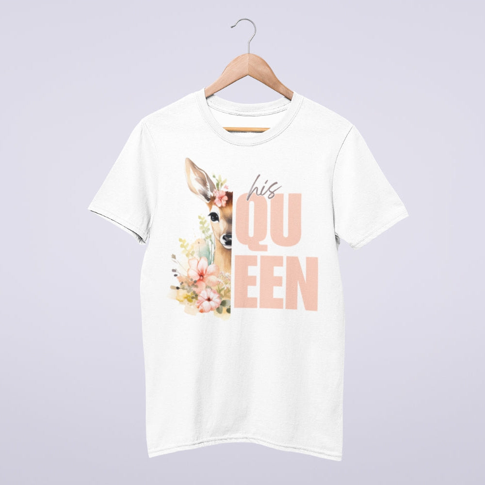 Pärchen T-Shirts „His Queen & Her King“ für SIE