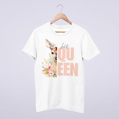 Pärchen T-Shirts „His Queen & Her King“ für SIE