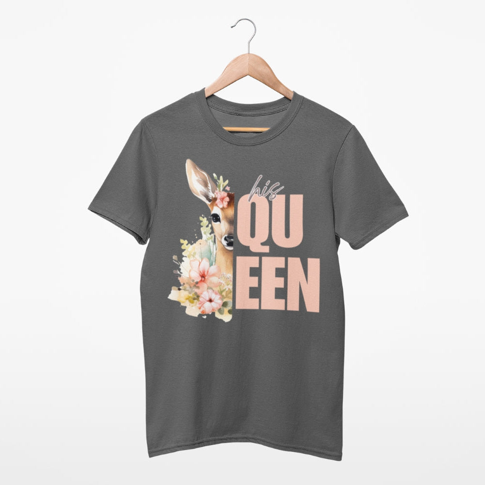 Pärchen T-Shirts „His Queen & Her King“ für SIE