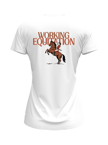 damenshirt für reiterinnen der disziplin "working Equitation" tolles Shirt das deine passion so richtig zur geltung bringt. tshirt weiß
