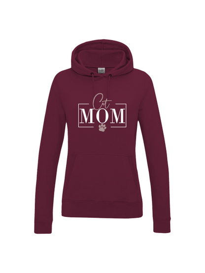 Damen Hoodie "Cat Mom" für Katzenbesitzer