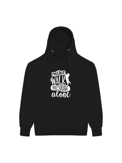 Hundemotiv "never walk alone" Kapuzenpullover Hundebesitzer