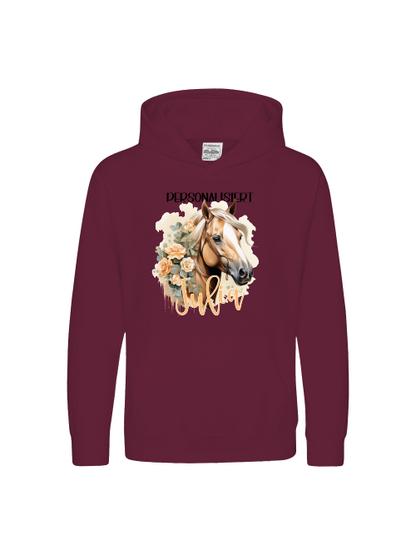 Kinderpullover, Pferdemotiv Haflinger *personalisiert Hoodie