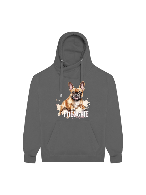 Crossneck Hoodie "Frenchie Love" Französiche Bulldogge Motiv