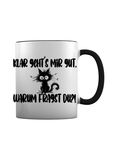 Keramiktasse "klar geht´s mir gut"