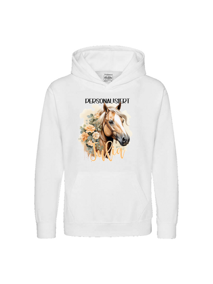 Kinderpullover, Pferdemotiv Haflinger *personalisiert Hoodie