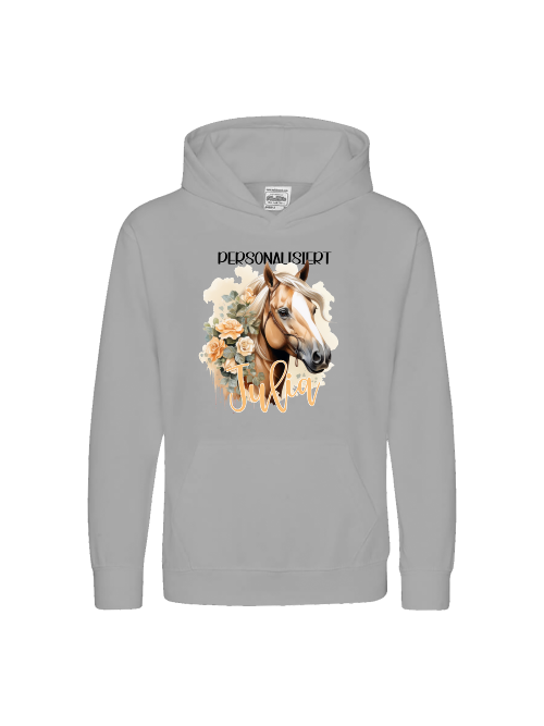 Kinderpullover, Pferdemotiv Haflinger *personalisiert Hoodie