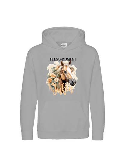 Kinderpullover, Pferdemotiv Haflinger *personalisiert Hoodie