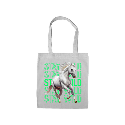 Stoffbeutel "stay wild" Pferdedesign