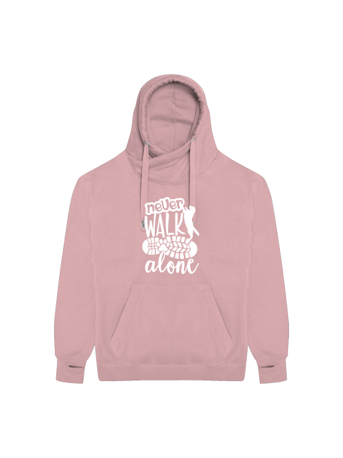 Hundemotiv "never walk alone" Kapuzenpullover Hundebesitzer