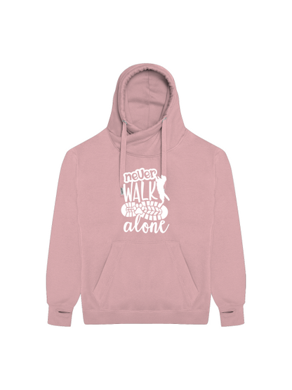 Hundemotiv "never walk alone" Kapuzenpullover Hundebesitzer