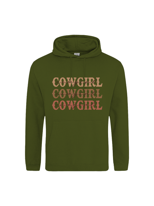 Unisex Hoodie "Cowgirl" Westernpulli, Countrystyle