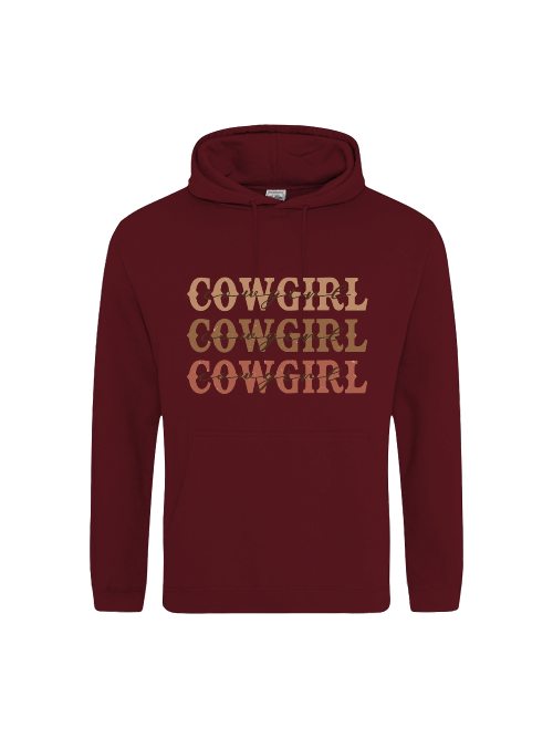 Unisex Hoodie "Cowgirl" Westernpulli, Countrystyle