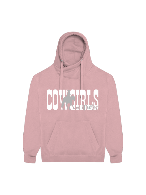 Crossneck Hoodie "Cowgirls do it better" Western-Hoodie, Westernreiter